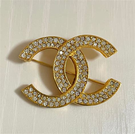 authentic vintage chanel brooch|Chanel brooch second hand.